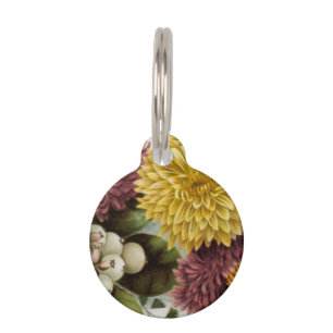 Chrysanthemum Flower Mum Floral Pet Tag