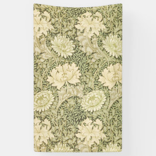 Chrysanthemum Flower Pattern (by William Morris) Banner