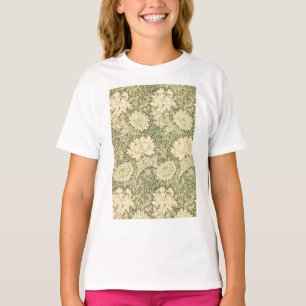 Chrysanthemum Flower Pattern (by William Morris) T-Shirt