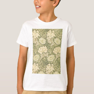Chrysanthemum Flower Pattern (by William Morris) T-Shirt