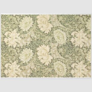 Chrysanthemum Flower Pattern (by William Morris) Tissue Paper