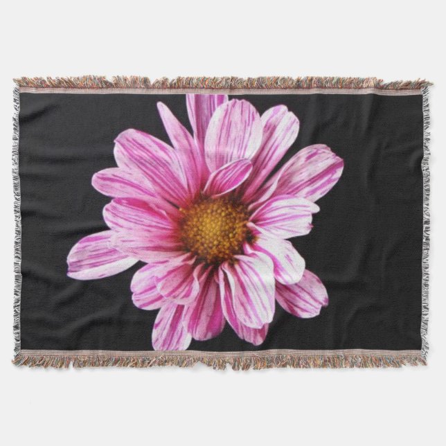Chrysanthemum Flower tbcna Throw Blanket (Front)