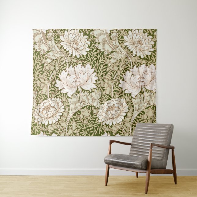 Chrysanthemum Gold, William Morris Tapestry (In Situ (Horizontal))
