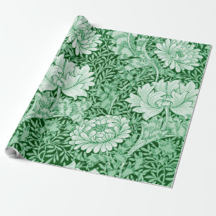 Chrysanthemum Green, William Morris Wrapping Paper