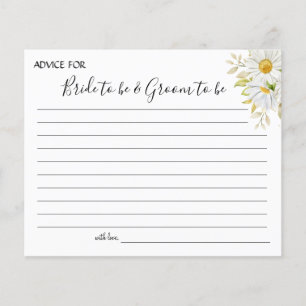 Chrysanthemum greenery Wedding Advice card shower