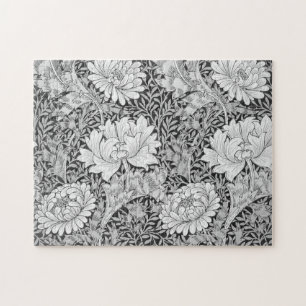 Chrysanthemum Grey, William Morris Jigsaw Puzzle