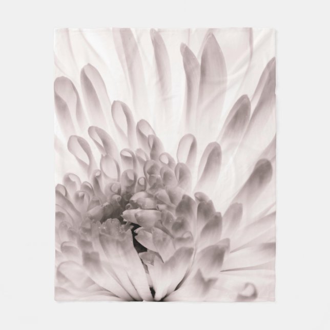 Chrysanthemum in full bloom. Close up macro of flo Fleece Blanket (Front)