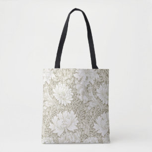 Chrysanthemum Ivory, William Morris Tote Bag