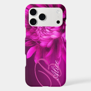 Chrysanthemum mauve custom iPhone case