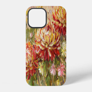 Chrysanthemum Meadow: Acrylic Hand Painting. iPhone 12 Case
