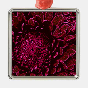 Chrysanthemum Metal Tree Decoration