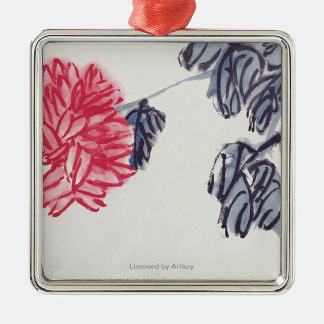 Chrysanthemum Metal Tree Decoration (Front)