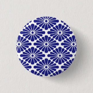 chrysanthemum petals emblem 3 cm round badge
