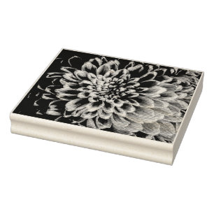 Chrysanthemum Rubber Stamp