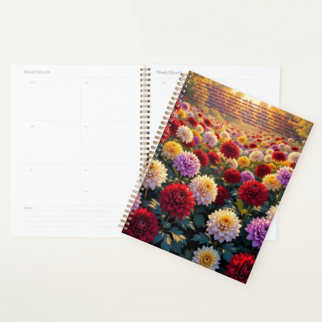 Chrysanthemum Symbolism Calendar Planner (Display)