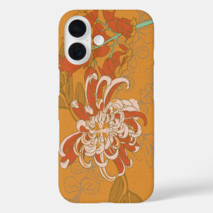 Chrysanthemum Vintage Botanical iPhone 16 Case
