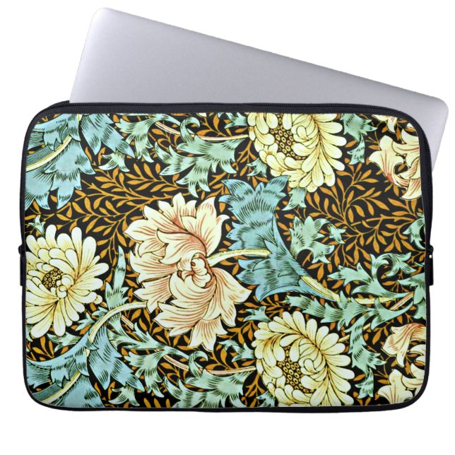 Chrysanthemum, vintage William Morris, Laptop Sleeve (Front)