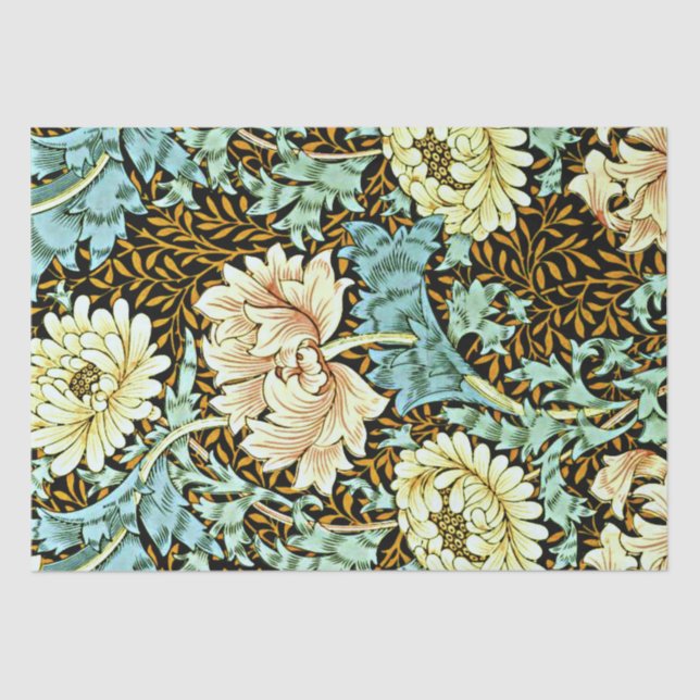 Chrysanthemum, vintage William Morris, Tissue Paper (Front)