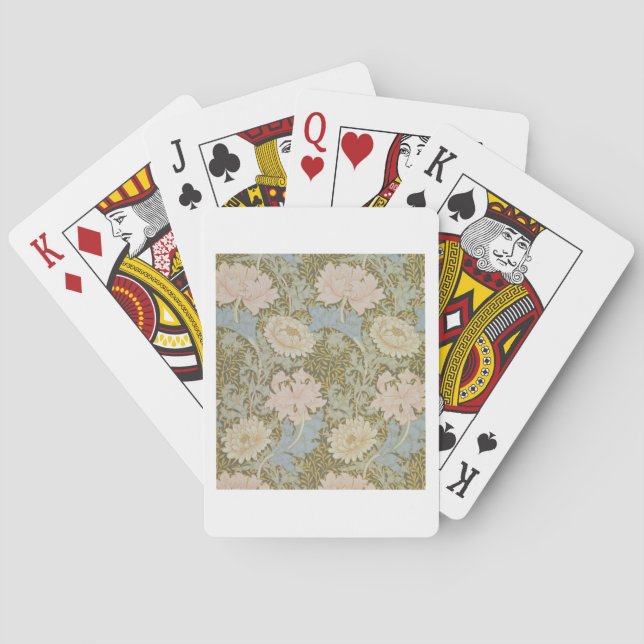 'Chrysanthemum' wallpaper, 1876 (wallpaper) Playing Cards (Back)