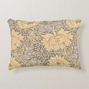 'Chrysanthemum' wallpaper design, 1876 Decorative Cushion
