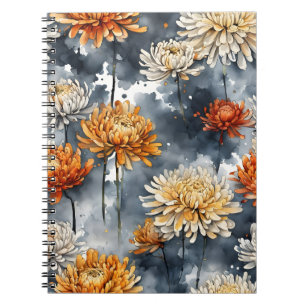 Chrysanthemum - Watercolor flowers Notebook