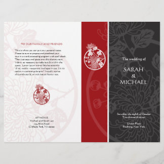 Chrysanthemum Wedding Program Flyer