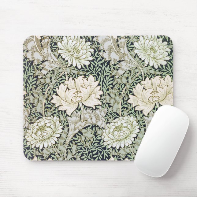 Chrysanthemum, William Morris Mouse Pad (With Mouse)