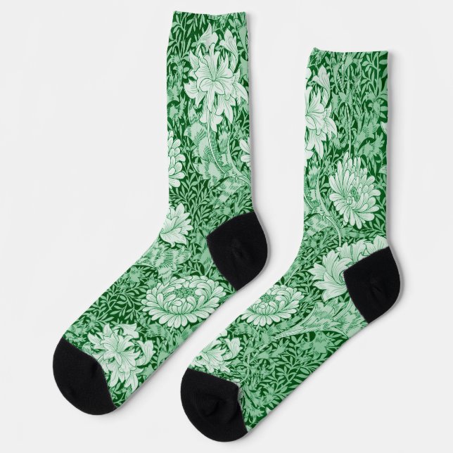Chrysanthemum, William Morris Socks (Left)