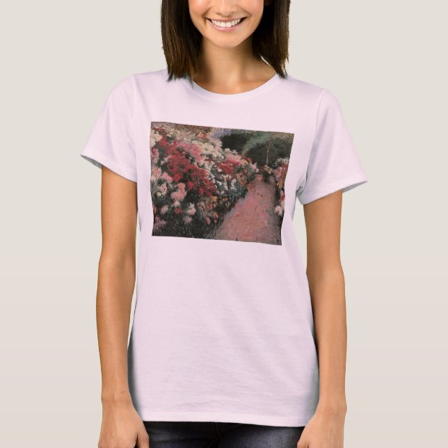 Chrysanthemums by Dennis Bunker Miller, Fine Art T-Shirt (Front)