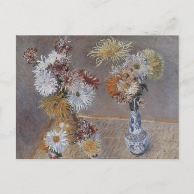 Chrysanthemums by Gustave Caillebotte Postcard (Front)