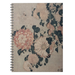 Chrysanthemums (colour woodblock) spiral notebook