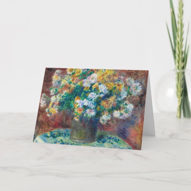 Chrysanthemums | Renoir Card (Front)