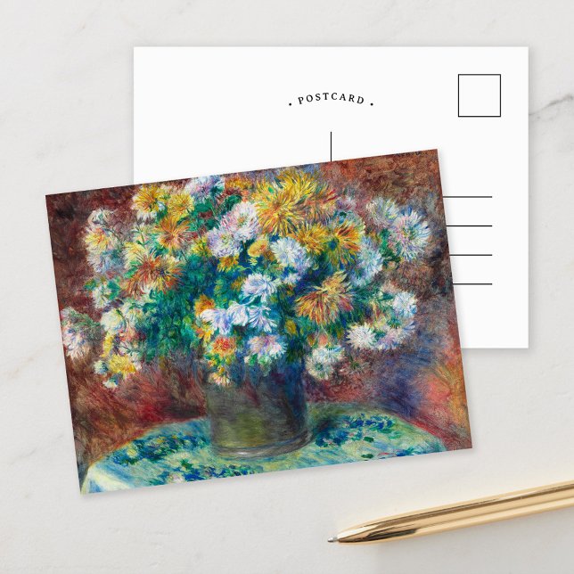 Chrysanthemums | Renoir Postcard (Creator Uploaded)