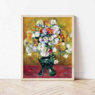 Chrysanthemums   Renoir Poster