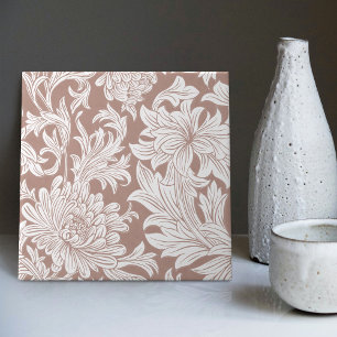 ChrysanthemumWall Decor Art Nouveau William Morris Tile