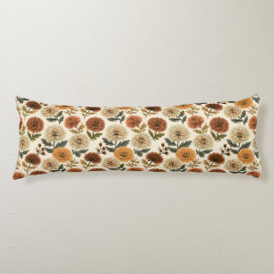 Chrysanths Print Modern Farmhouse Botanical Couch Body Cushion