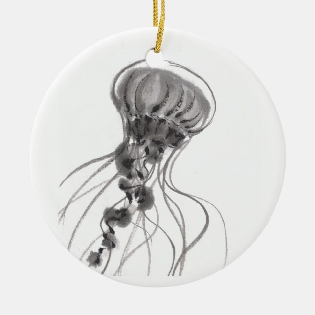 Chrysaora Jellyfish Ornament (Front)