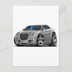 Chrysler 300 Silver Car Postcard