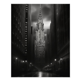 Chrysler Building Black and White Photo Print