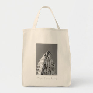 Chrysler Building Canvas Grocery Tote Bag