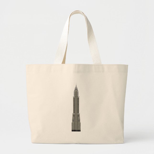 Chrysler Building Large Tote Bag (Front)