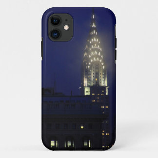Chrysler Building Lit up at Dusk in the Mist Case-Mate iPhone Case