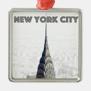 Chrysler Building New York City Metal Tree Decoration