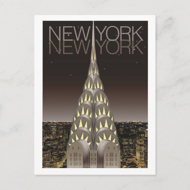 Chrysler Building Post Card (Front)