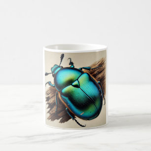 Chrysochus Beetle 210724IREF236 - Watercolor Coffee Mug