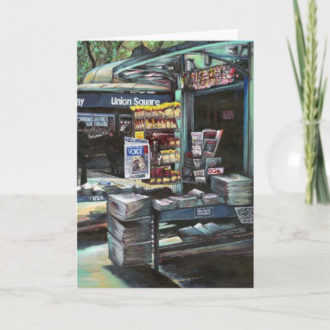 Chrysocolia Morning, Union Square, New York City G Card (Front)