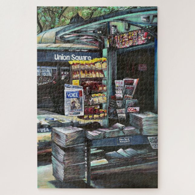 Chrysocolia Morning, Union Square, NYC Jigsaw Puzz Jigsaw Puzzle (Vertical)