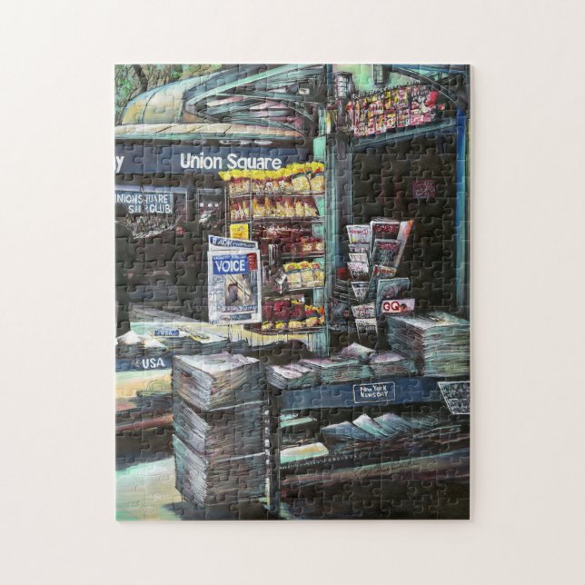 Chrysocolia Morning, Union Square, NYC Jigsaw Puzzle (Vertical)