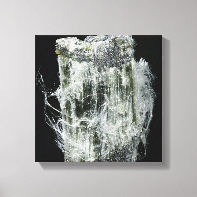 Chrysotile or White Asbestos Canvas Print (Front)