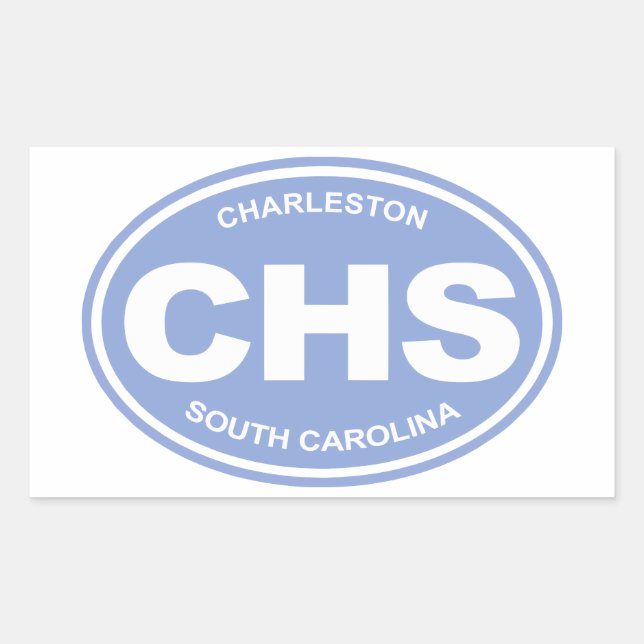 CHS (Charleston SC) Rectangular Sticker (Front)